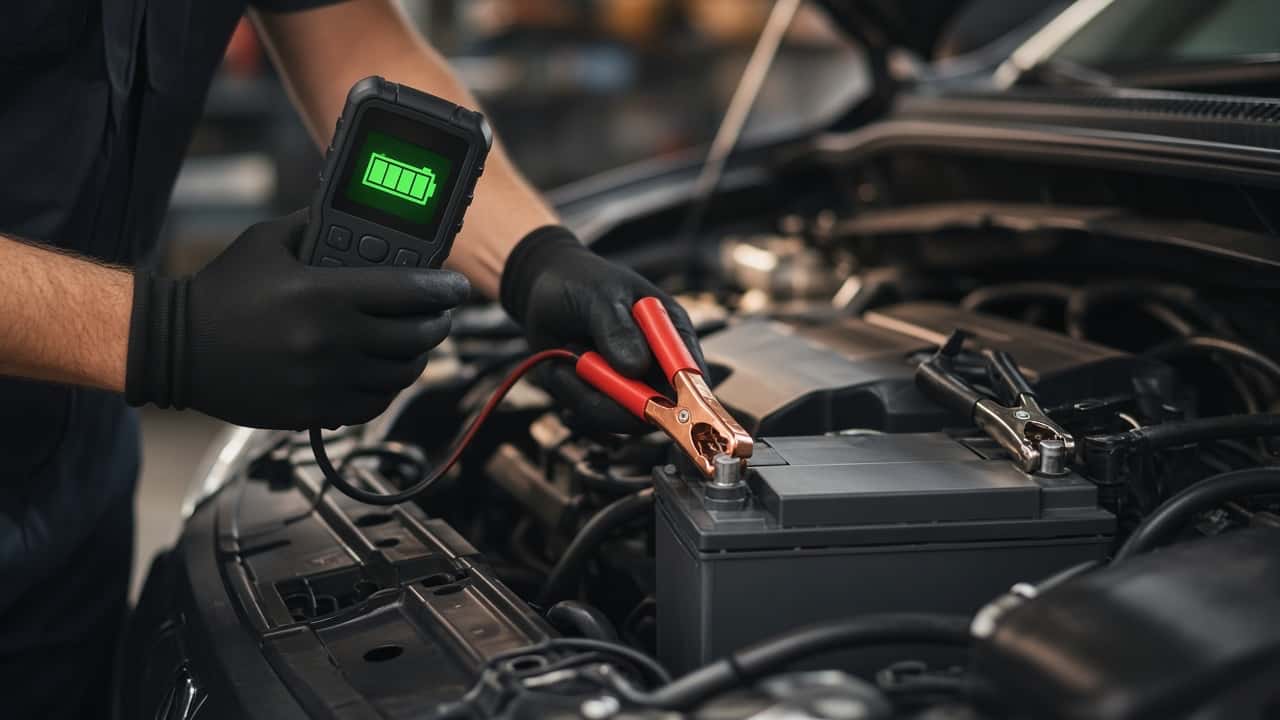 Dijital akü test cihazı ile akü ölçümü